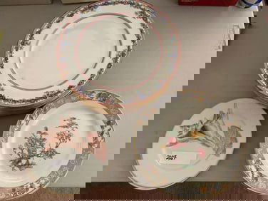 Grouping Of Porcelain Plates