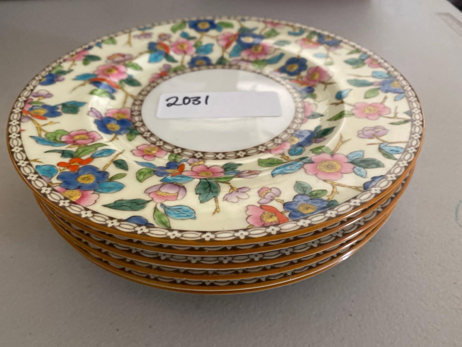 Six Wedgwood "Freya" Salad Plates: Six Wedgwood "Freya" Salad plates.