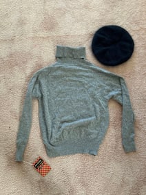 Two Cashmere Sweaters And Knit Hat