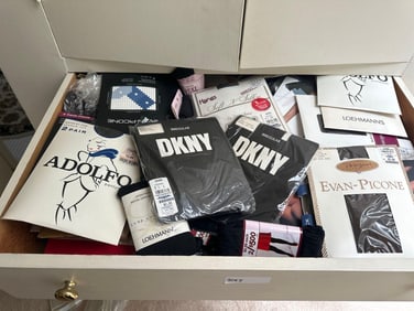 Large Lot Of Hosiery, New In Packaging