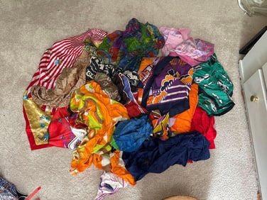 Basket Of Scarves