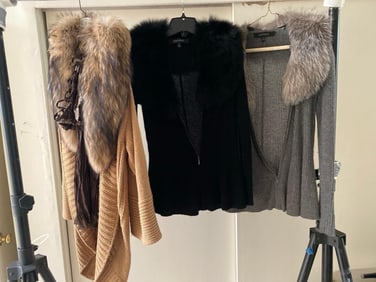 Fur Trimmed Sweaters, Including Cashmere