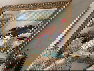 Contemporary Giltwood Mirror