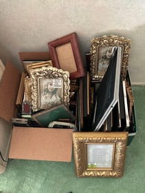 Two Boxes Of Picture Frames