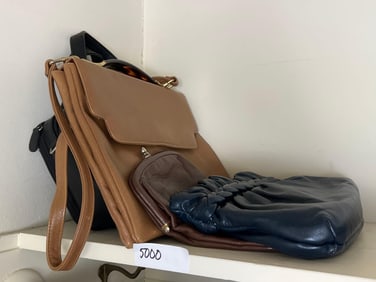 Four Vintage Leather Purses