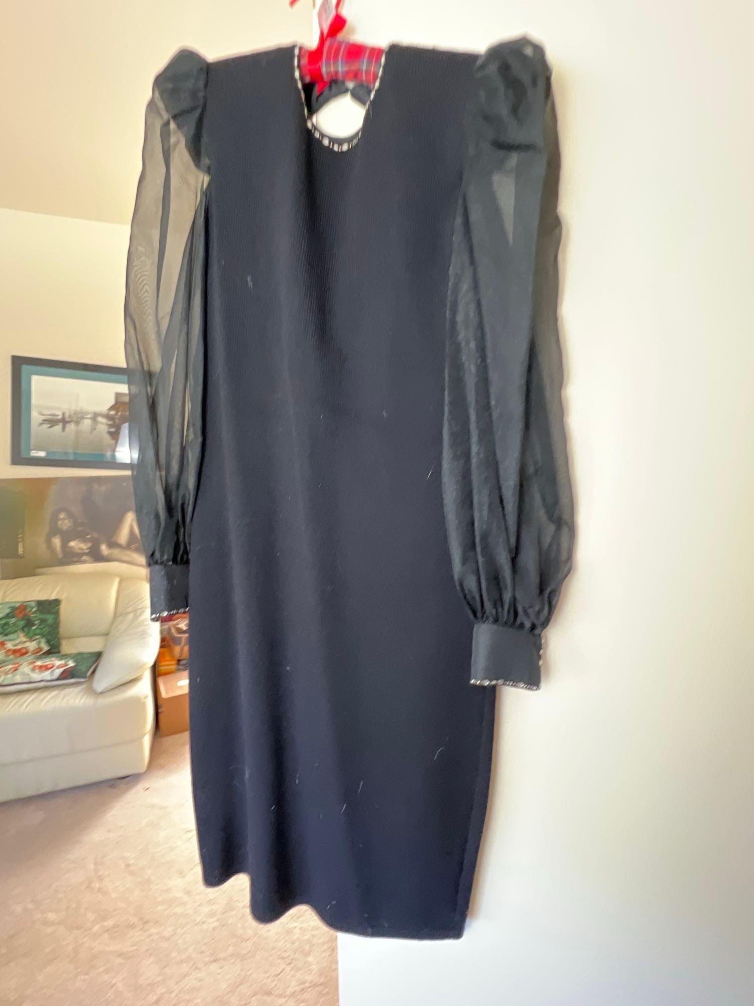 Vintage St. John Knit Evening Dress, Size 8 (1 of 4)