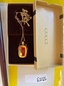Gucci Perfume Necklace In Box