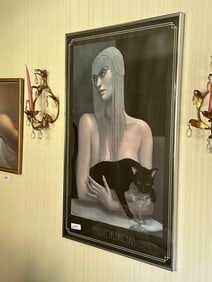 Print After J.M.W. Chrzanovska, Woman With Cat