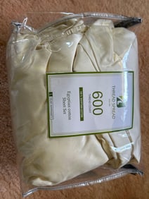 Egyptian Cotton Queen Sheet Set, Unused In Original Packaging