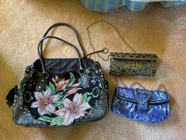 Betsy Johnson & Beaded Purses.