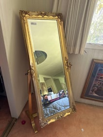 Gold Dressing Mirror.