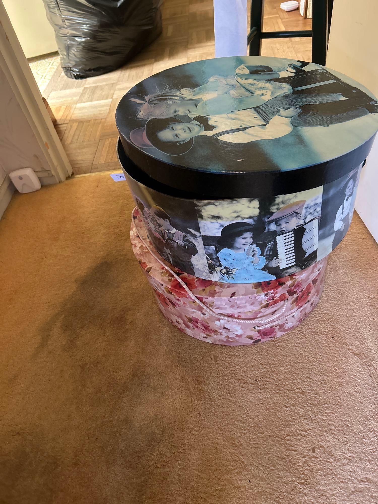 Two Hat Boxes With Hats (1 of 6)