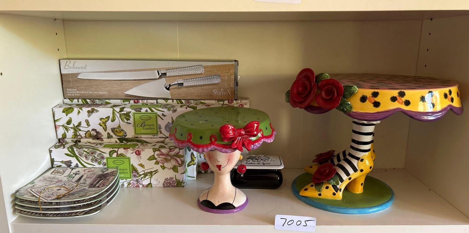New In Box Botanic Garden Cutlery, Babs Cake Plates, Trinket Box, And More (1 of 5)
