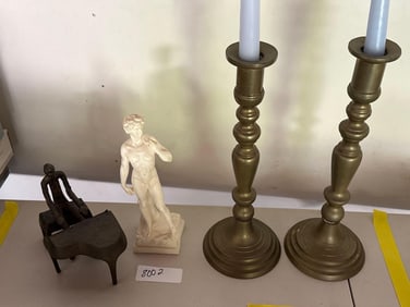 Brass Candlesticks & Decor