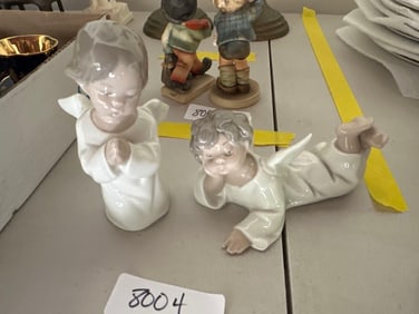 Two Lladro Porcelain Angel Figures.