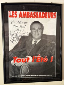 Les Ambassadeurs Club French Autographed Poster
