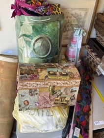 Lot Of Storage Boxes, Umbrellas, Kite, And More