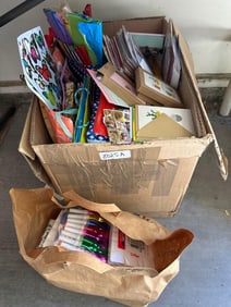 Large Lot Of Stationary, Gift Wrapping, And Party Supplies