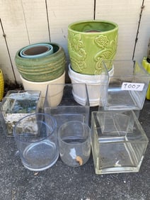 Ceramic Planters & Glass Vases
