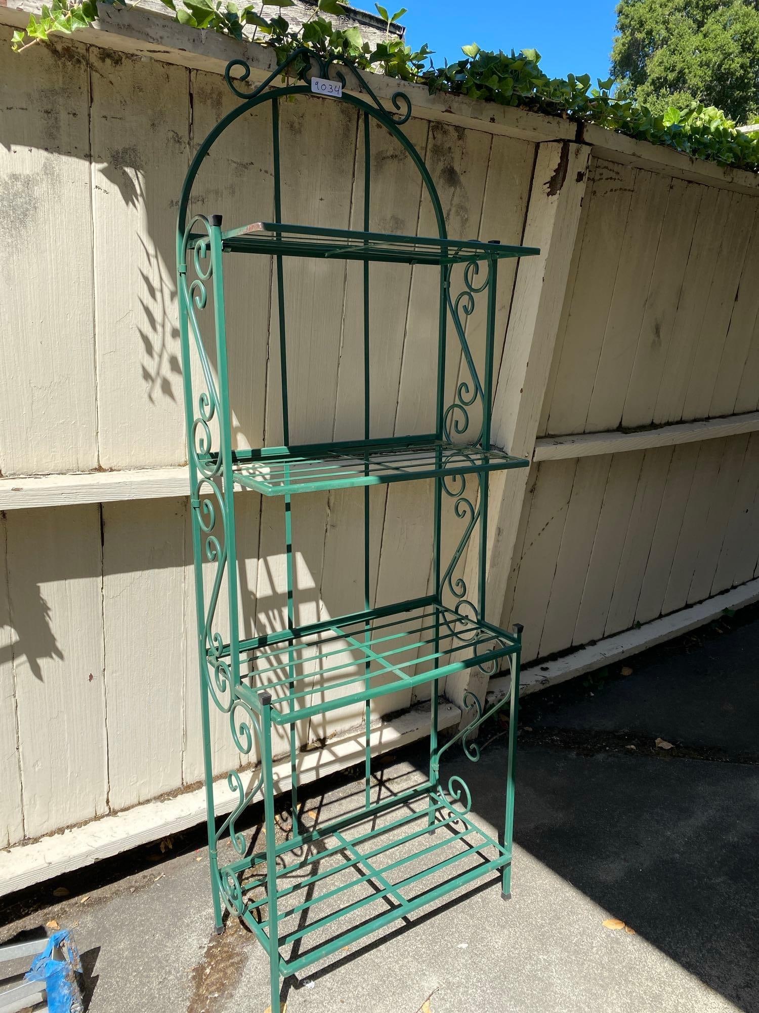 Four Shelf Collapsible Plant Stand: Four Shelf Collapsible Plant Stand, 6Ft high. No shipping available for this lot. Local pickup only.
