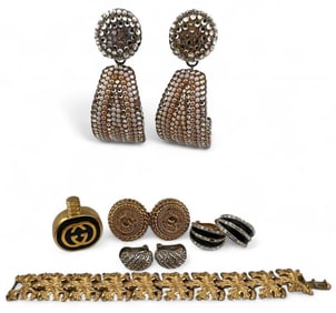 Grouping Of Designer Costume Jewelry Including Gucci & Christian Dior