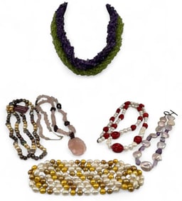 Freshwater Pearl & Semiprecious Stone Jewelry