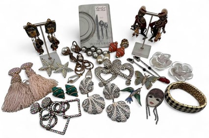 Lot of Designer Costume Jewelry Including Trifari