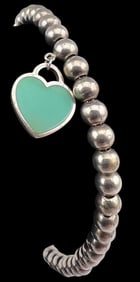 Tiffany & Co. Sterling Silver Enamel Bracelet