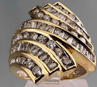 14K Gold CZ Ring