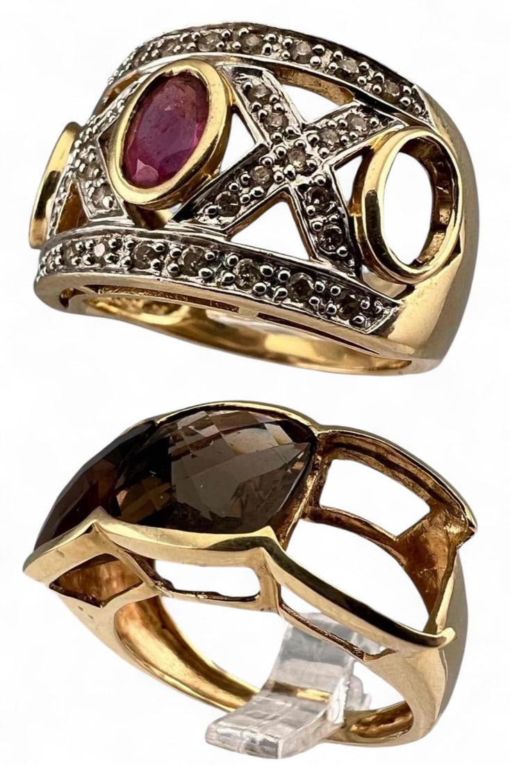 Two Gem Set 14K Rings (1 of 6)