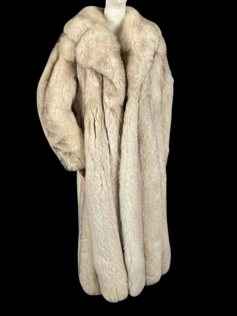 Saga Scandinavian Blue Fox Fur Coat (1 of 18)