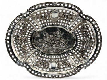 Continental 800 Silver Reticulated Serving Bowl