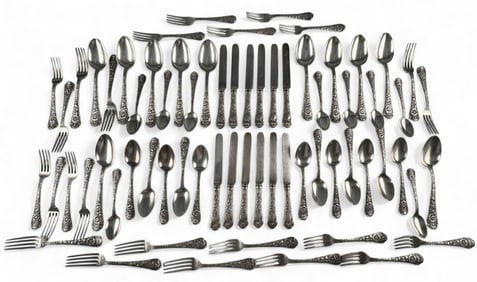 Gorham "Cluny" Sterling Silver Flatware Service