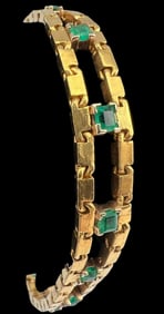 22K Emerald Bracelet