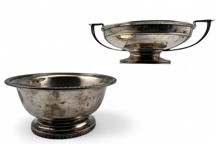 Two Sterling Silver Footed Bowls