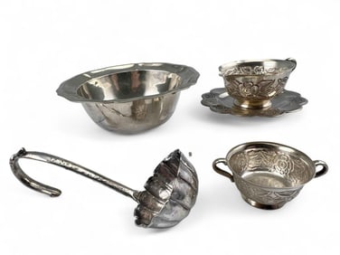 Vintage Mexican Sterling Silver Tableware