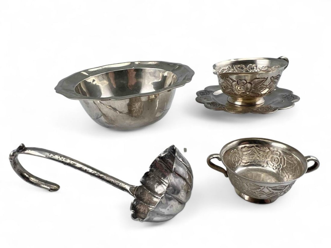Vintage Mexican Sterling Silver Tableware (1 of 19)