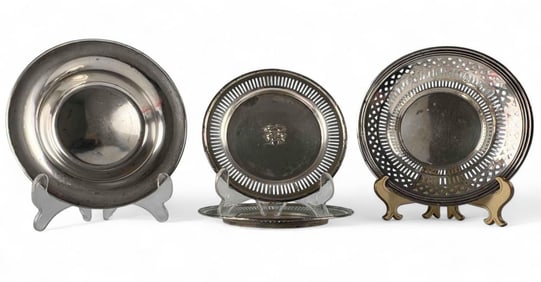 Sterling Silver Dessert Plates & Bowls