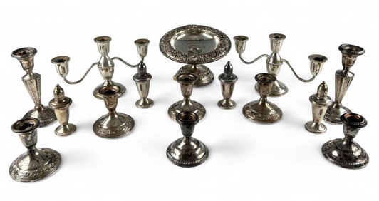 Grouping Of Sterling Silver Tableware