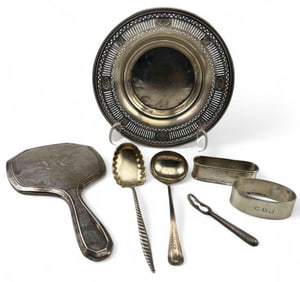 Sterling Silver Tableware & Mirror