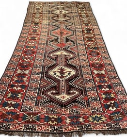 Vintage Hand Knotted Tribal Rug