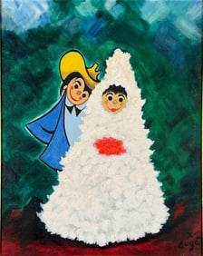 Xavier Cougat (American 1900-1990), Wedding Portrait, Oil On Canvas