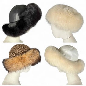 Grouping Of Fur Hats