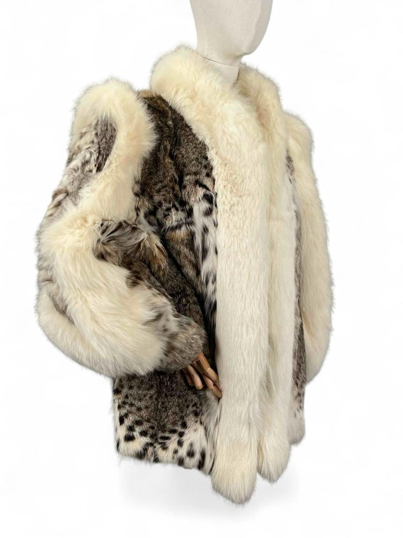 Lynx & White Fox Fur Coat (1 of 12)