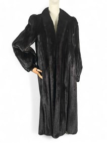 Blacklama Full Length Mink Fur Coat