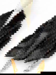 Michael Valente Fox Fur Stole: Michael Valente Fox Fur Stole. Total length approximately 27 inches. Chest approximately 39 inches. Please note that professional cleaning is recommended for all furs in this auction, as they have rec