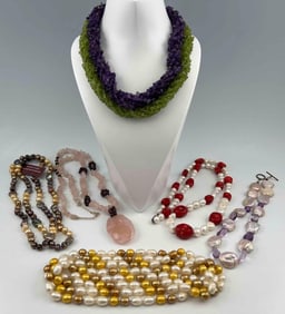 Freshwater Pearl & Semiprecious Stone Jewelry