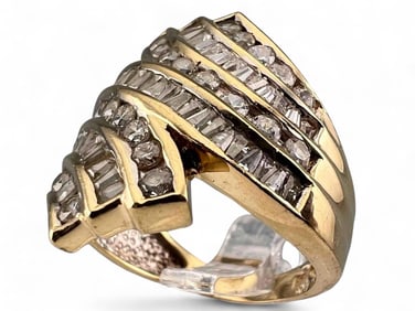 14K Gold CZ Ring