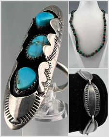Navajo Sterling Silver Jewelry Grouping