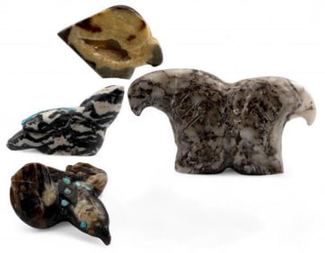 Burt Awelagte And  Larandina Sheche Zuni Eagle Fetishes